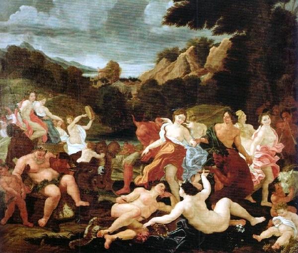 Giovanni Battista Gaulli Called Baccicio Triumph of Bacchus and Ariadne oil painting picture